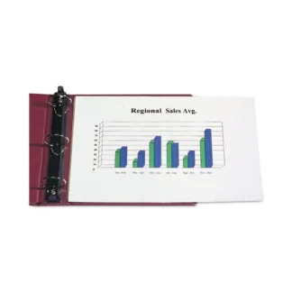 C-Line® Panoramic Fold-Out Poly Sheet Protectors, Center Loading, Clear, 17" x 11", 25/Box