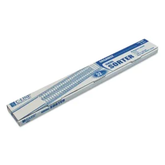 C-Line® Plastic Indexed Sorter, 32 Dividers, Alpha/Numeric/Date Index, Letter Size, Blue Frame
