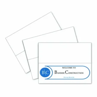 C-Line® Scored Tent Cards, 4.25 x 11, White, 1 Card/Sheet, 50 Sheets/Box