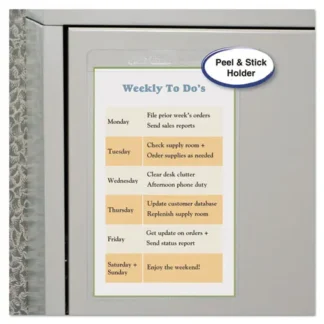 C-Line® Self-Adhesive Shop Ticket Holders, Super Heavyweight, 5 x 8, 50/Box
