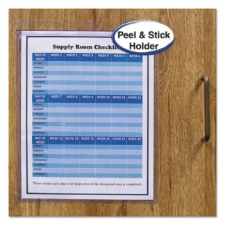C-Line® Self-Adhesive Shop Ticket Holders, Super Heavyweight, 9 x 12, 50/Box
