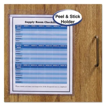 C-Line® Self-Adhesive Shop Ticket Holders, Super Heavyweight, 9 x 12, 50/Box
