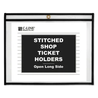 C-Line® Shop Ticket Holders, Stitched, 11 x 8.5, 25/Box