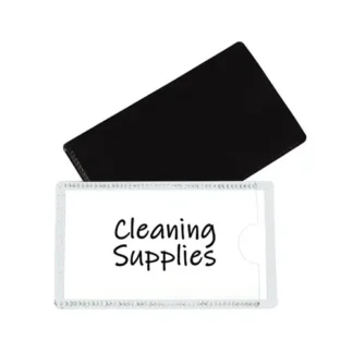 C-Line® Slap-Stick Magnetic Label Holders, Side Load, White, 10/Pack