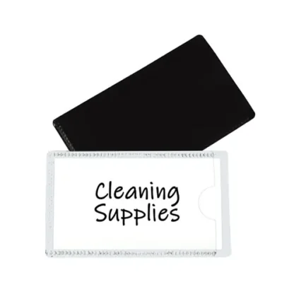 C-Line® Slap-Stick Magnetic Label Holders, Side Load, White, 10/Pack