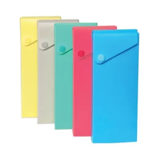 C-Line® Slider Pencil Case, Assorted Colors, 24/Carton