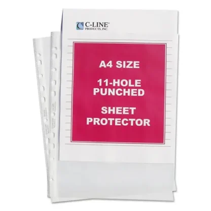 C-Line® Standard Weight Poly Sheet Protectors, Clear, 50/Box