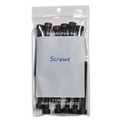 C-Line® Write-On Poly Bags, 2 mil, 3" x 5", Clear, 1,000/Carton