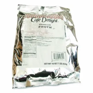 Café Delight Frothy Topping, 16 oz Packet, 12/Carton