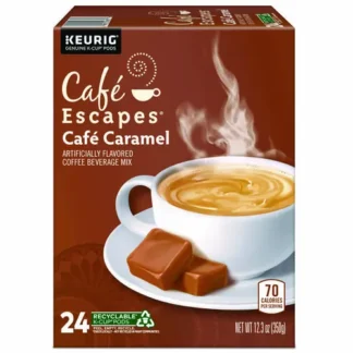 Café Escapes® Cafe Caramel K-Cups, 24/Box