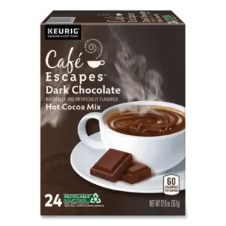 Café Escapes® Dark Chocolate Hot Cocoa K-Cups, 24/Box