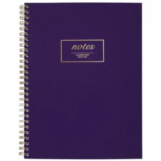 Cambridge® Jewel Tone Notebook, 1-Subject, Wide/Legal Rule, Jewel Tone Purple Cover, 80 Sheets, 9.5" x 7.25"