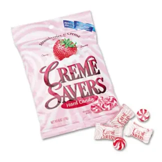 Candy Strawberry Creme Savers 6oz