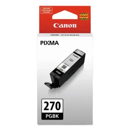 Canon® 0319C001, 0319C005, 0373C005, 0373C001 Ink Cartridges, PGI-270XL, High-Yield, Pigment Black
