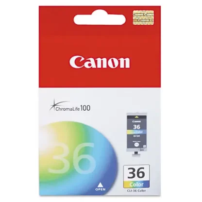 Canon® 1511B002 (CLI-36) Ink Cartridge, Tri-Color, 100 Page Yield