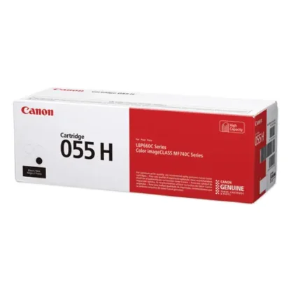 Canon® 3020C001 (055H) High-Yield Toner Cartridge, Black, 7,600 Page Yield
