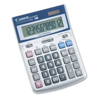 Canon® HS-1200TS Desktop Calculator, 12-Digit LCD