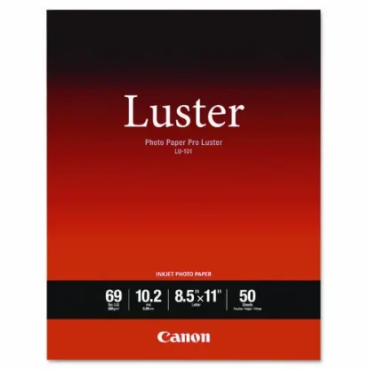 Canon® PRO Luster Inkjet Photo Paper, 8.5 x 11, Luster White, 50/Pack