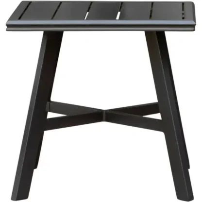 Cape Soleil Commercial Aluminum Furniture – 22″ Slat Side Table