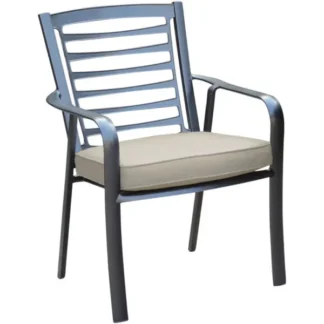 Cape Soleil Commercial Aluminum Furniture – Chair with 1 Sunbrella cushion