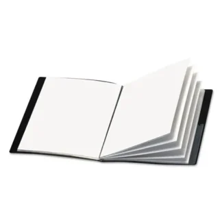 Cardinal® ShowFile Display Book with Custom Cover Pocket, Black, 24 Sleeves