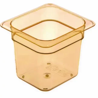 Carlisle StorPlus High Heat Food Pan, Amber, Plastic, 2.5 qt