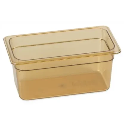 Carlisle StorPlus High Heat Food Pan, Amber, Plastic, 5.7 qt