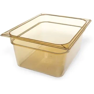 Carlisle StorPlus High Heat Food Pan, 8.7 qt, Amber, Plastic