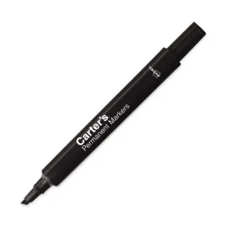 Carter's™ Large Desk Style Permanent Marker, Broad Chisel Tip, Black, Dozen