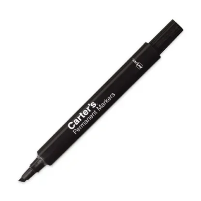 Carter's™ Large Desk Style Permanent Marker, Broad Chisel Tip, Black, Dozen