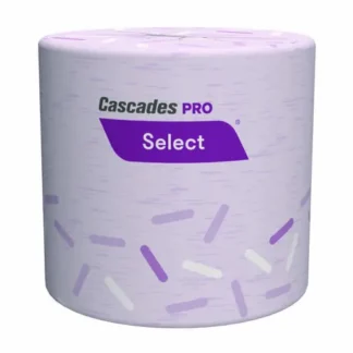 Cascades PRO Select Standard Bath Tissue, 1-Ply, White, 1,000 Sheets/Roll, 96 Rolls/Carton