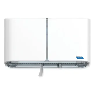 Cascades PRO Tandem Double Roll Jumbo Bathroom Tissue Dispenser, White