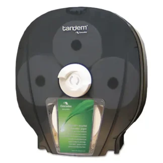 Cascades PRO Tandem High Capacity Bath Tissue Dispenser, Smoked Gray