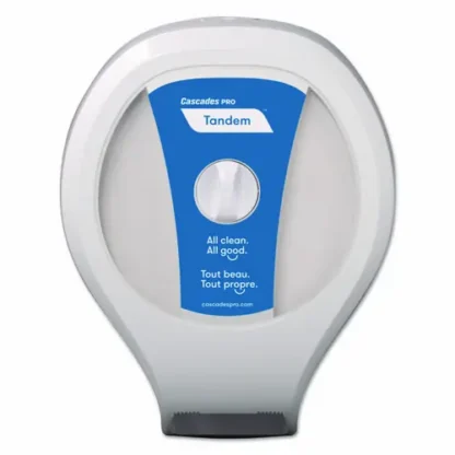 Cascades PRO Tandem Single JRT Dispenser, White, 11.6 x 5.9 x 14.6 in - Non-Stock Item, Extended Delivery Time