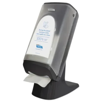 Cascades PRO Tandem Stand/Wall Napkin Dispenser, Gray, 9.06" x 12.4" x 20.28"