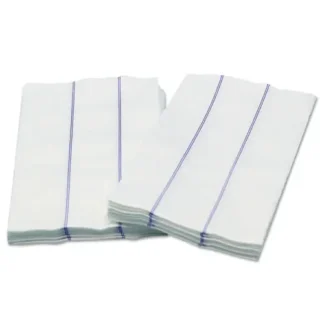 Cascades PRO Tuff-Job Foodservice Towels, 1/4 Fold, 13" x 24", White/Blue, 72/Carton