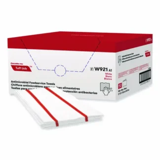 Cascades PRO Tuff-Job S900 Antimicrobial Foodservice Towels, 12 x 24, White/Red, 150/Carton