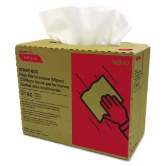 Cascades PRO Tuff-Job Spunlace Towels, 1-Ply, 9.75" x 16.75", White, 80 Sheets/Box, 5 Boxes/Carton (Non-Stock, Extended Delivery)