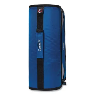 Case it™ King Size Mighty Zip Tab Binder, 3 Rings, 4" Capacity, 11 x 8.5, Blue