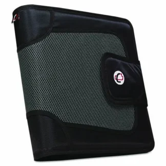Case it™ Premium Velcro Closure Binder, 3 Rings, 2" Capacity, 11 x 8.5, Black