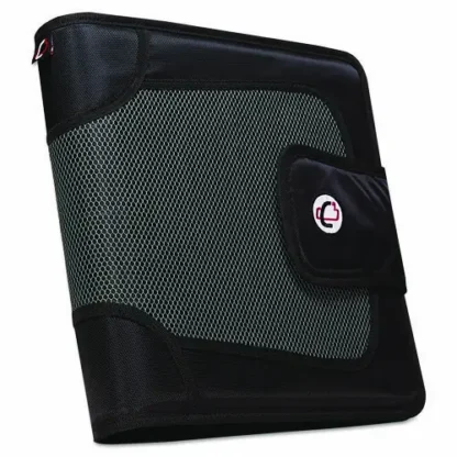 Case it™ Premium Velcro Closure Binder, 3 Rings, 2" Capacity, 11 x 8.5, Black