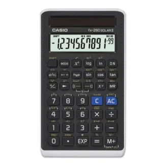 Casio® FX-260 Solar II All-Purpose Scientific Calculator, 10-Digit LCD, Black