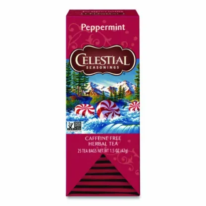 Celestial Seasonings® Tea, Herbal Peppermint, 25/Box