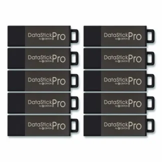 Centon DataStick Pro USB 2.0 Type A Flash Drive, 32 GB, Gray, 10/Pack