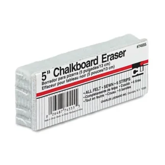 Charles Leonard® 5-Inch Chalkboard Eraser, 5" x 2" x 1"