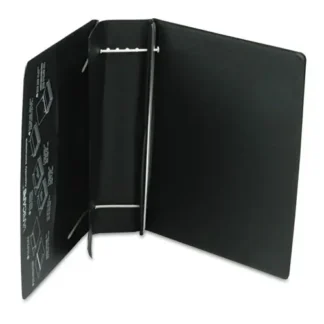 Charles Leonard® VariCap Expandable Binder, 2 Posts, 6" Capacity, 11 x 8.5, Black