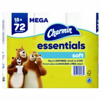 Charmin® Essentials Soft Bathroom Tissue, 2-Ply, 330 Sheets/Roll, 18 Rolls/Carton