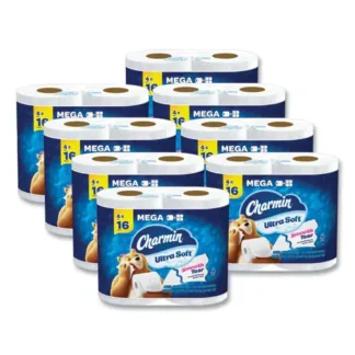 Charmin® Ultra Soft Bathroom Tissue, Mega Roll, Septic Safe, 2-Ply, White, 224 Sheets/Roll