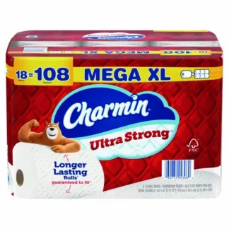 Charmin® Ultra Strong Bathroom Tissue, Septic Safe, 2-Ply, 363 Sheets/Roll, 18 Rolls/Pack
