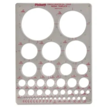 Chartpak® Templates, Circles, Smoke, 7" x 10"